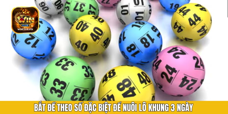 Bắt đề theo số đặc biệt để nuôi lô khung 3 ngày